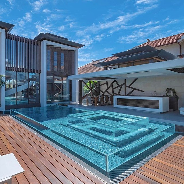 Familiehave akryl swimmingpool