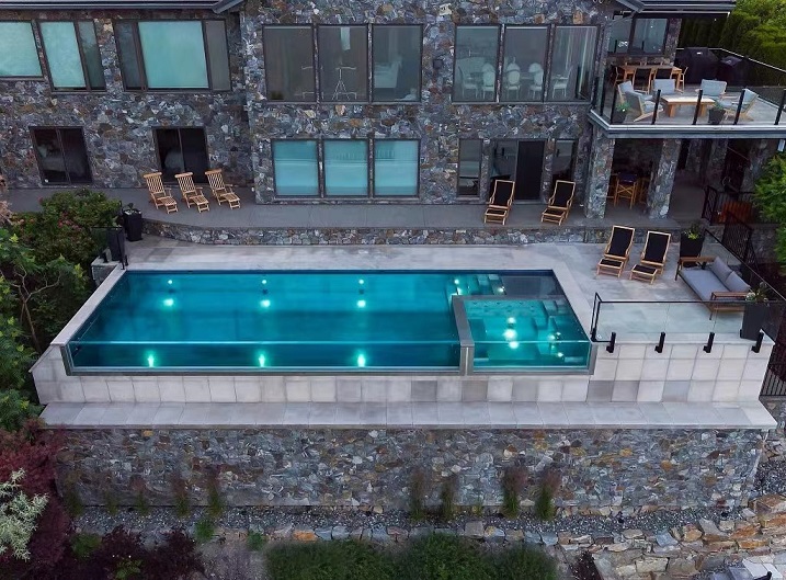 Udendørs akryl landskab swimmingpool